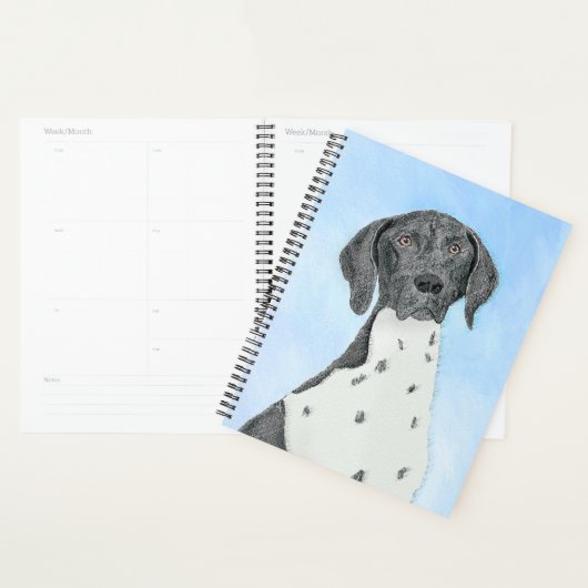 Peinture pointeur germanique - Art original (Devant avec enveloppe)