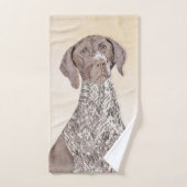 Peinture pointeur germanique - Art original (Serviette à main)