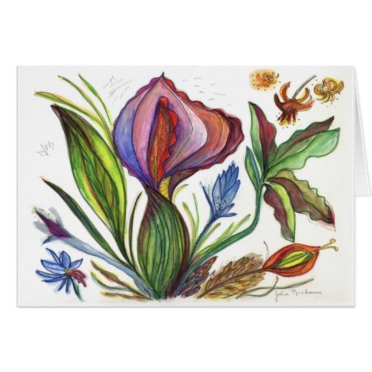 Peinture pointue de fleur (Devant horizontal)
