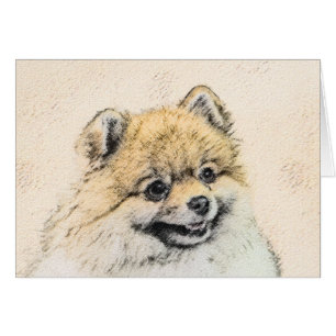 Peinture Poméranienne (orange) - Art Chien origina