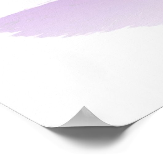 Peinture Pomme violette #2 - Poster (Coin)