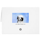 Peinture Portugaise de Chien d'Eau - Art original  (Dos Horizontal)