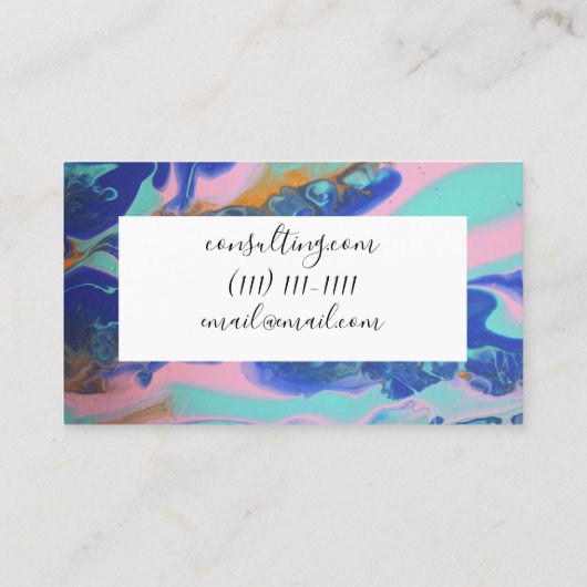 peinture pour carte de visite (Dos)