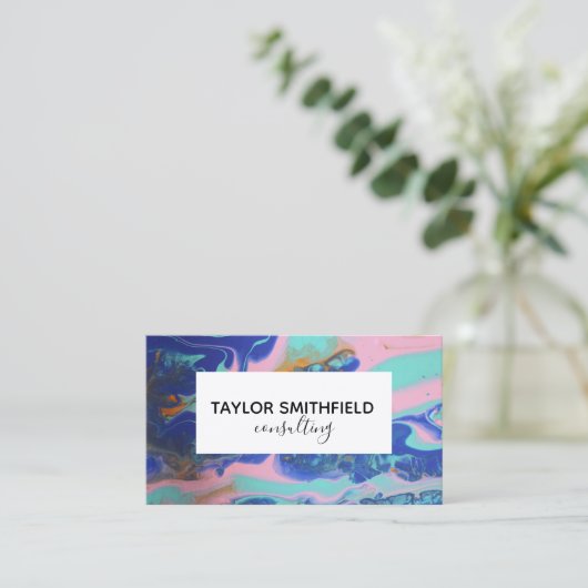 peinture pour carte de visite (Debout devant)