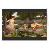 Peinture pré-Raphaélite Echo et Narcisse (Devant horizontal)