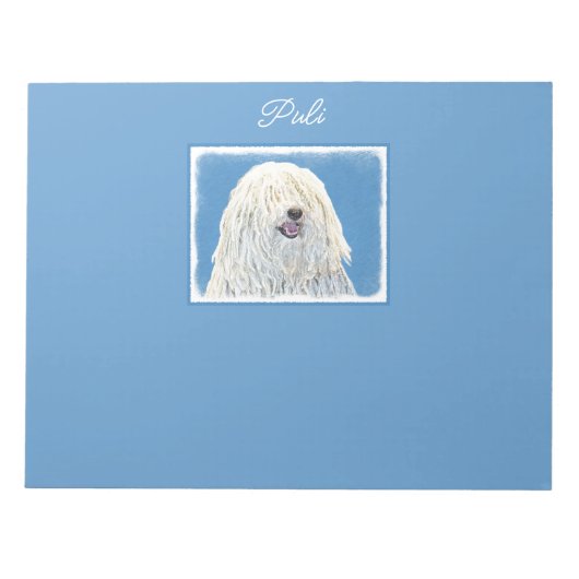 Peinture Puli - Bloc-notes original pour chien mig (Devant)