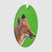 Peinture Red Fox - Art original de la faune (devant)