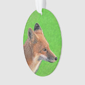 Peinture Red Fox - Art original de la faune (devant)