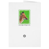 Peinture Red Fox - Art original de la faune (Dos)