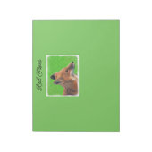 Peinture Red Fox - Bloc-notes original d'art fauni (Tourné)