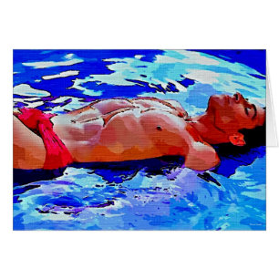 Peinture : Réflexions dans le bleu