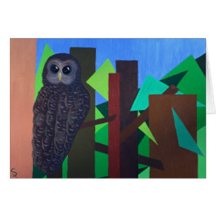 Peinture repérée de hibou