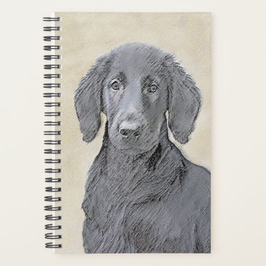 Peinture Retriever à revêtement plat - Art Chien o (Devant)