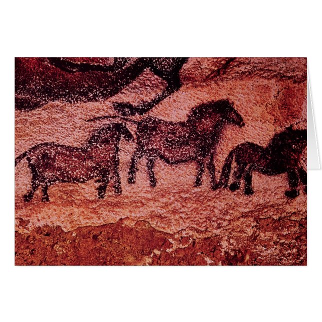 Peinture rocheuse de tarpans, c.17000 BC (Devant horizontal)