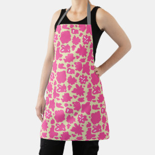 Peinture rose Fleur Motif partout sur le tablier