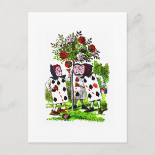 Peinture Rose Rouge - Carte postale / Invitation