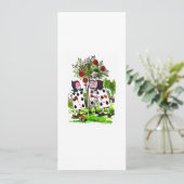 Peinture Rose Rouge - Invitation / RSVP (Debout devant)