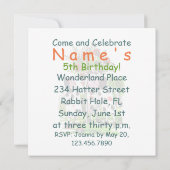 Peinture Rose Rouge - Invitation / RSVP (Dos)