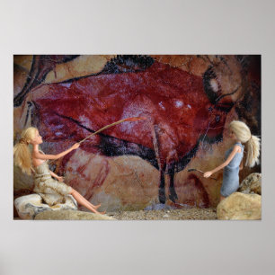 Peinture Rupestre. affiche