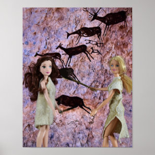 Peinture Rupestre.  affiche