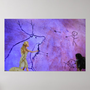 Peinture Rupestre. affiche