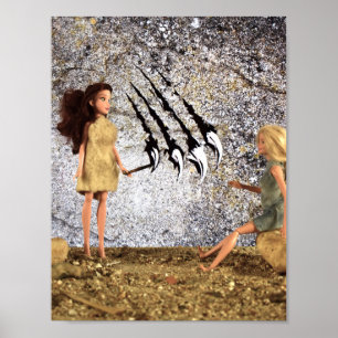 Peinture Rupestre. affiche