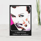 Peinture 'Rythme & Discorde' sur une carte d'anniv (Devant)