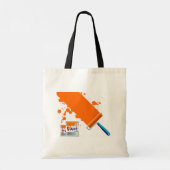 Peinture Sac fourre-tout de peinture orange (Dos)