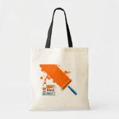 Peinture Sac fourre-tout de peinture orange (Devant)