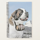 Peinture Saint Bernard - Cute Original Chien Art (Devant)