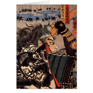 Peinture samouraï japonaise de 100 généraux