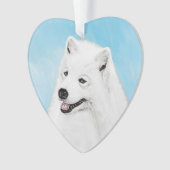 Peinture Samoyed - Cute Original Chien Art (devant)