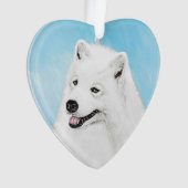 Peinture Samoyed - Cute Original Chien Art (devant)