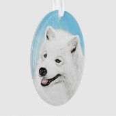 Peinture Samoyed - Cute Original Chien Art (devant)