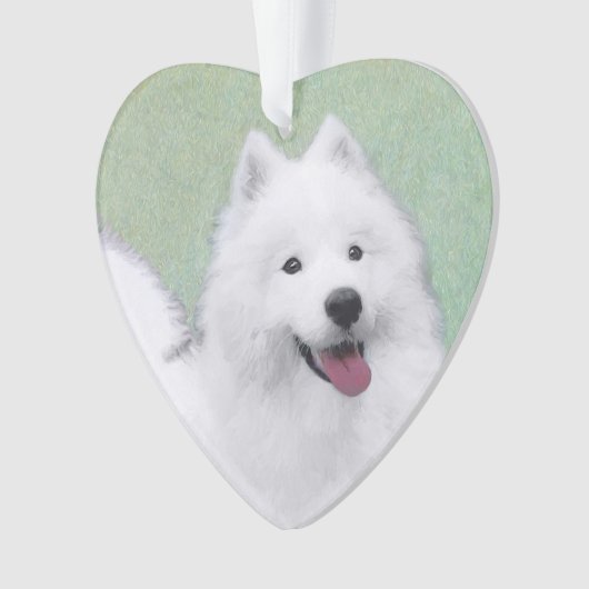 Peinture Samoyed - Cute Original Chien Art (devant)