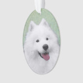 Peinture Samoyed - Cute Original Chien Art (devant)