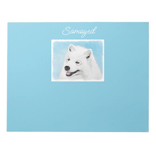 Peinture Samoyed - Magnifique Bloc-notes d'art ori (Devant)