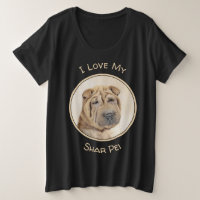 Peinture Shar Pei - Cute Original Chien Art