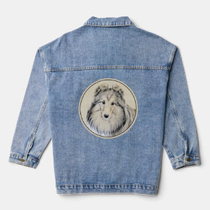 Peinture Shetland Sheepdog - Jolie art original ch
