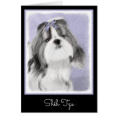 Peinture Shih Tzu - Cute Original Chien Art (Devant)