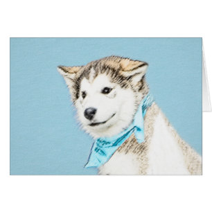 Peinture Sibérienne Husky Puppy - Art Chien origin