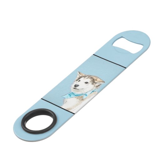 Peinture Sibérienne Husky Puppy - Art Chien origin (Dos Angle)