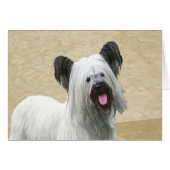 Peinture Skye Terrier - Cute Original Chien Art (Devant horizontal)