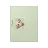 Peinture Sloughis - Bloc-notes original pour chien (Tourné)