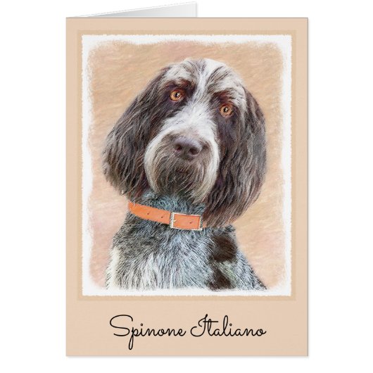 Peinture Spinone Italiano - Belle Art Original Chi (Devant)