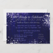 Peinture Sprays élégant Grunge Invitation de fête (Dos)