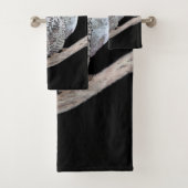 Peinture sur la Chouette neigeuse et la Lune - Art (En situation)