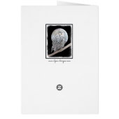 Peinture sur la Chouette neigeuse et la Lune - Art (Dos)