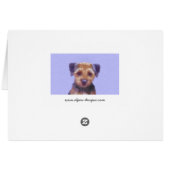 Peinture sur la frontière de Terrier - jolie art o (Dos Horizontal)