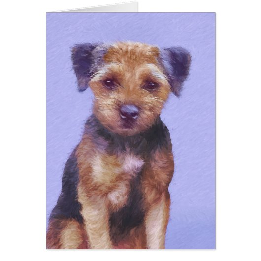 Peinture sur la frontière de Terrier - jolie art o (Devant)